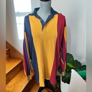 Vintage Archie Fowler Navy Tee with Bright Orange Interior